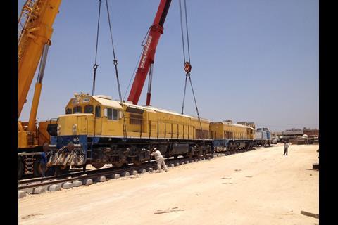 EGL said transporting the locomotives and other vehicles 160 km from the Red Sea port of Adabiya to Abu Rawash in Cairo was not an easy task.